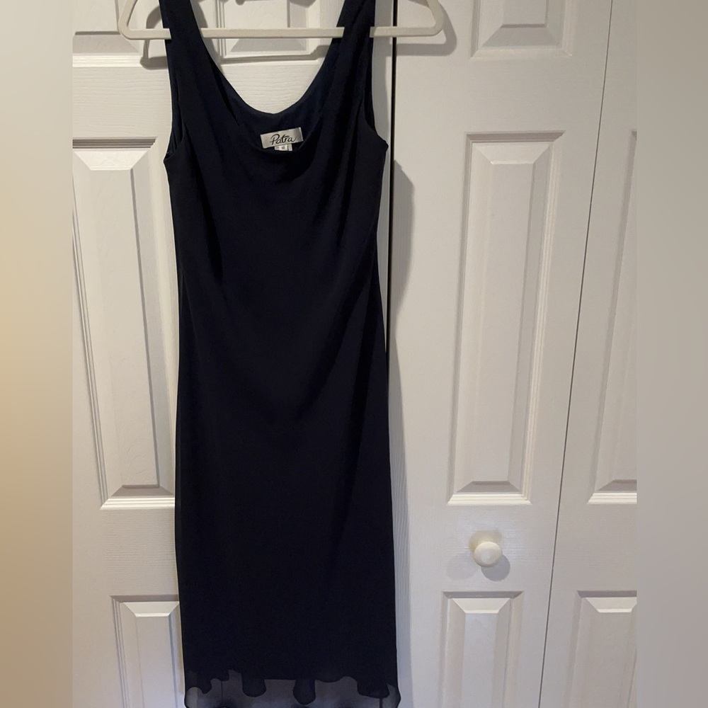Patra lined cocktail dress in navy!